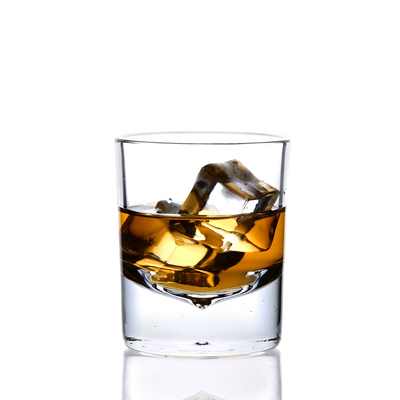5OZ Machine Pressed Engraved Whiskey Tumbler Luxury Crystal Glass