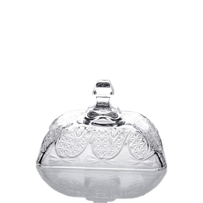 Elegant Design Decorative Butter Dish Eco Friendly Food Safe Qualified With Lid