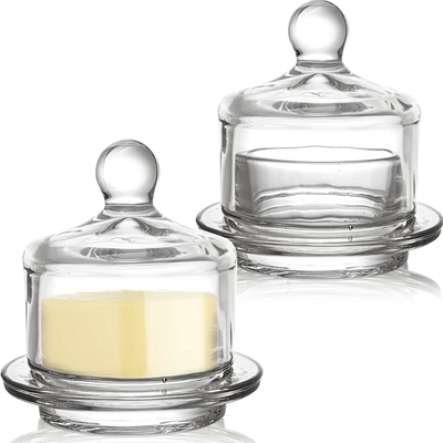 BD024 Round Butter Dish Container Home Decoration With Classic Cover