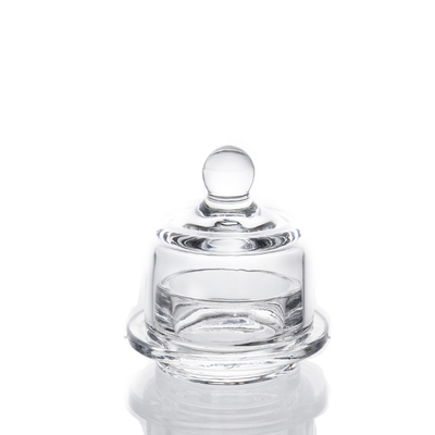 BD024 Round Butter Dish Container Home Decoration With Classic Cover