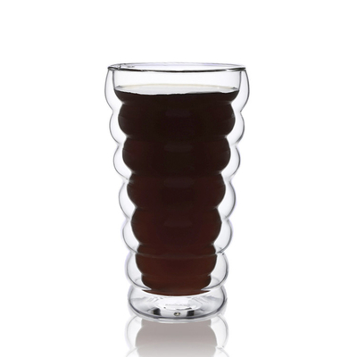 Double Wall Borosilicate Coffee Glass Mug Transparent Clear Eco Friendly
