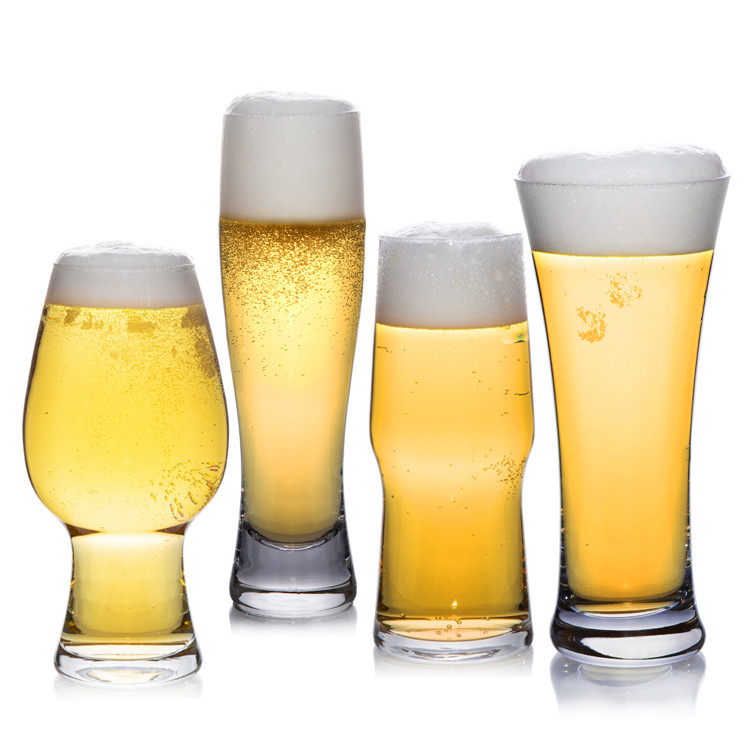Factory Wholesale Lead Free High Quality Crystal Transparent Glass Drink Cup Beer Glass Cup