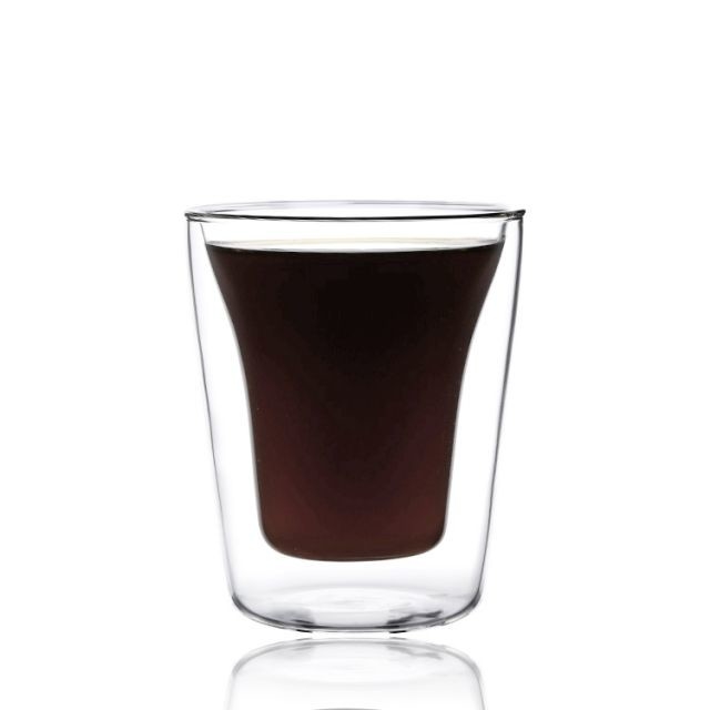 Hot Selling High Borosilicate Handle Heat Resistant Double Wall Clear 178ml  Coffee Glass
