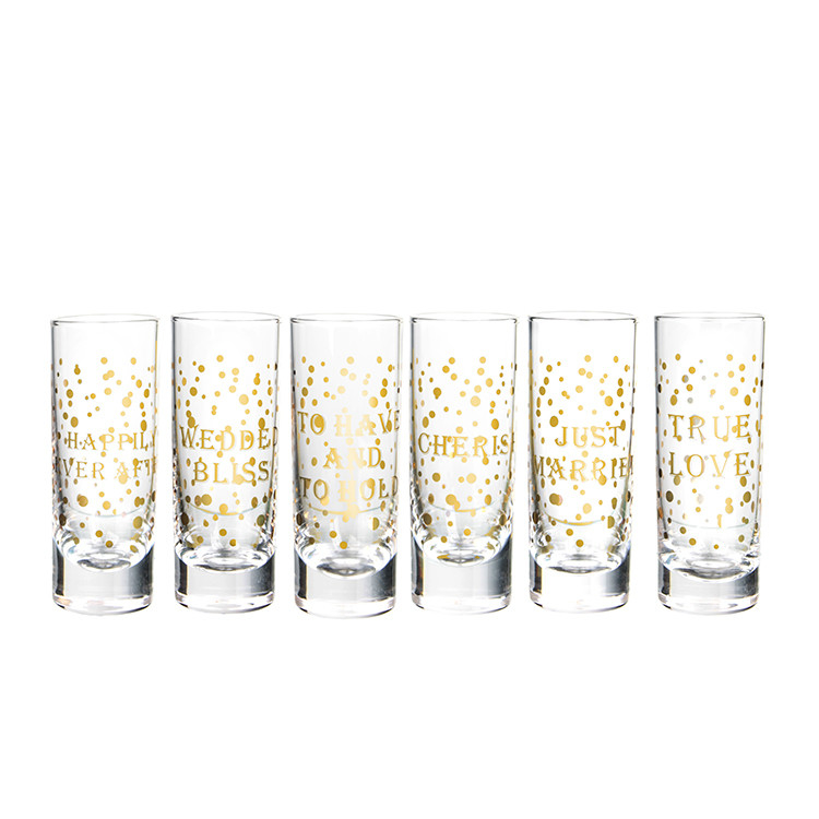 Wholesale Factory Price Transparent Glass Gift Beverage Wine Glass With Decoration