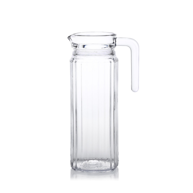 Wholesale Water Drinking Bottle Glass Transparent Water Jug Pitcher