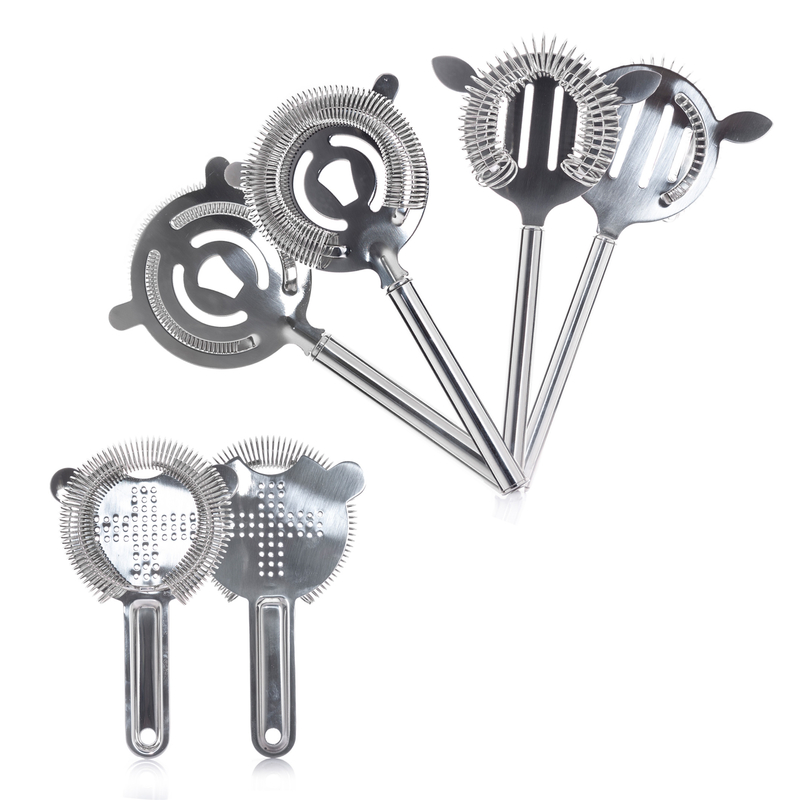 Factory Custom Cocktail wine filter professional metal stainless steel strainer hot sale drink mesh strainer