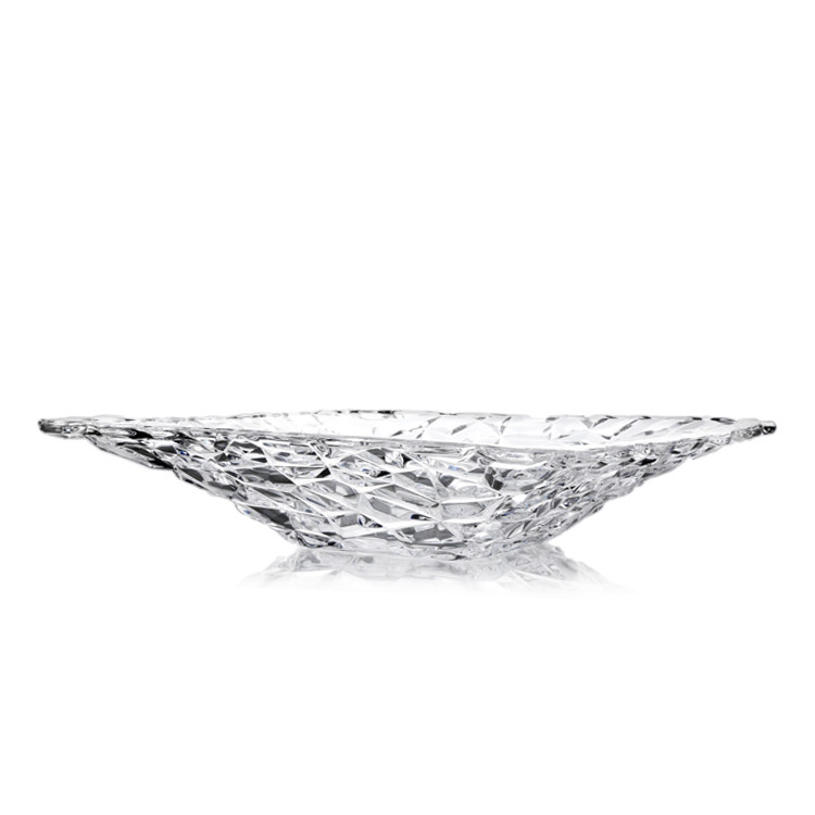 High Quality Transparent Pattern Decorative Ice Cube Collection Square Bowl