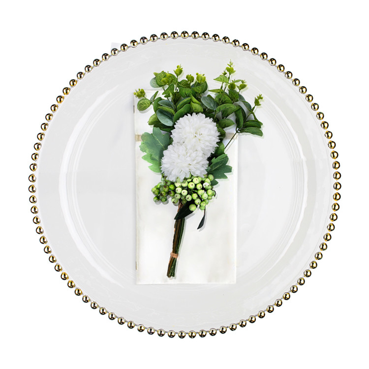 Pearl Round Glass Plate