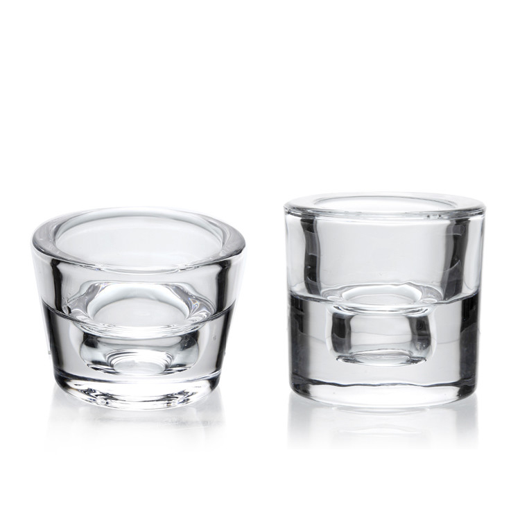 Clear Candle Holder Lead Free Crystal Glass Creative Party Celebration  Decoration