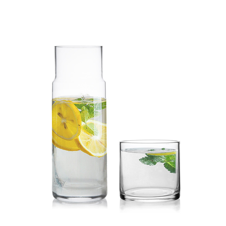 LFGB Certified 750ml Lead-Free Crystal  Glass Pitcher Set Tableware