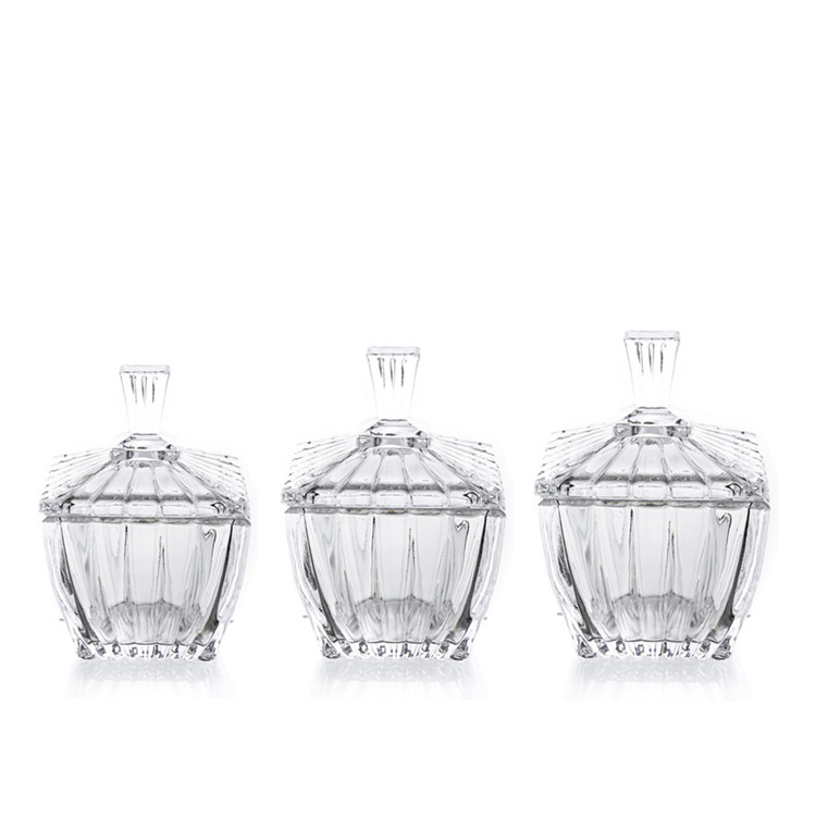200ml Multifunctional Glass Candy Jars , Glass Storage Canister Simple Transparent