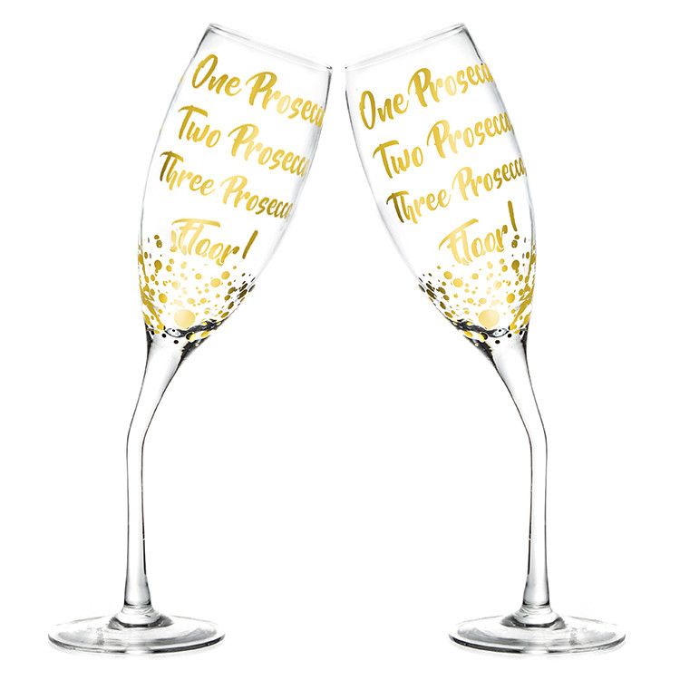 Modern Customized Champagne Flute Glass Transparent 125ml For Home
