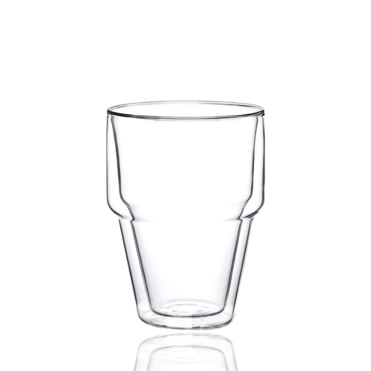 ODM 323ml Double Walled Insulated Coffee Glass Cups