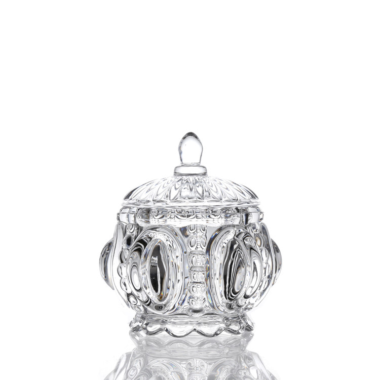LFGB Unique Transparent Soda lime Glass Food Storage Container